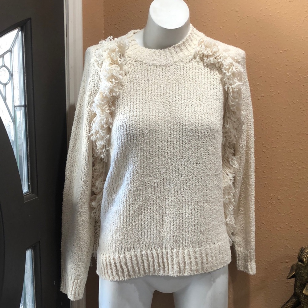 Madewell cream knit pullover sweater